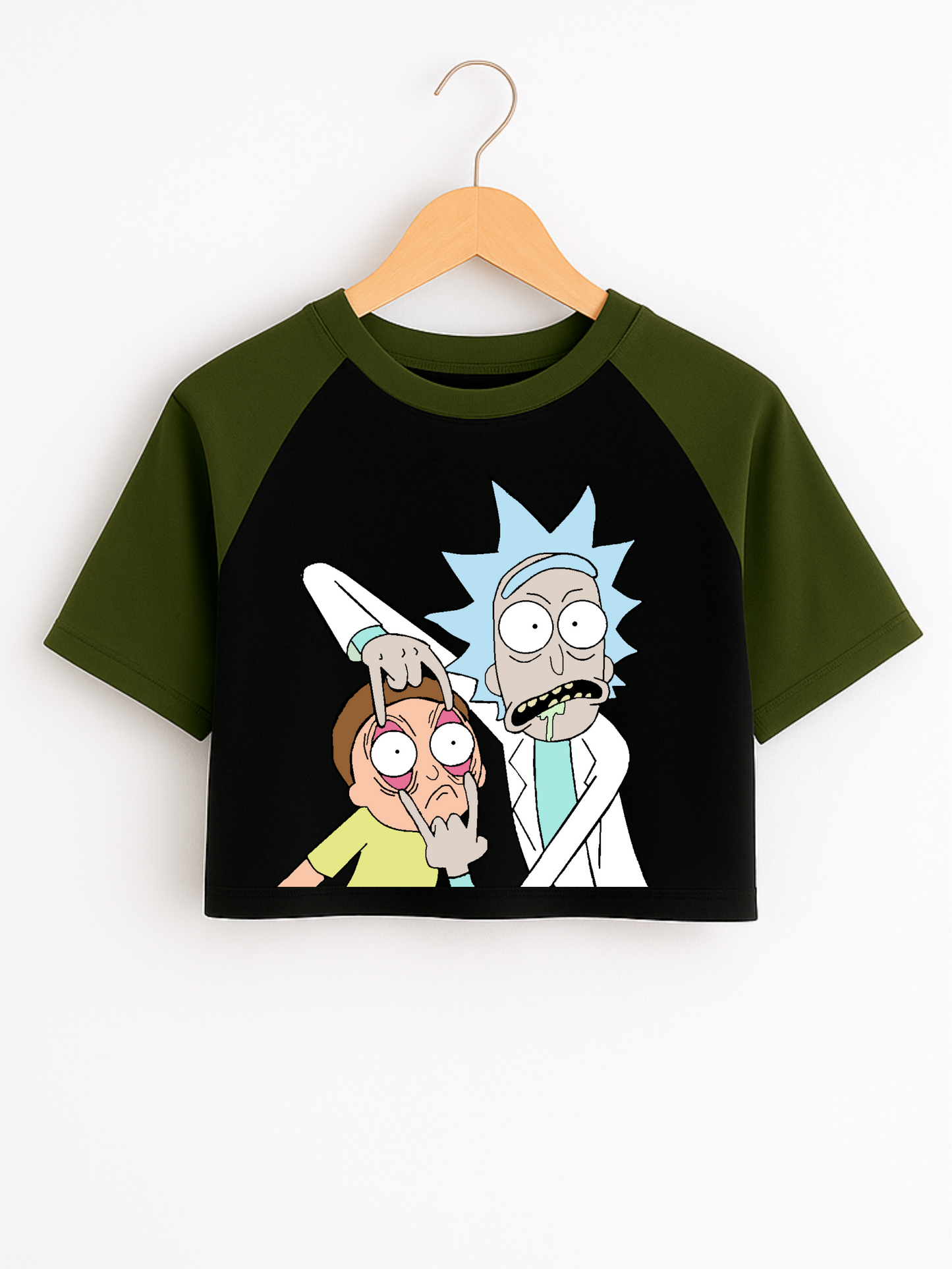 CROP TOP RICK AND MORTY