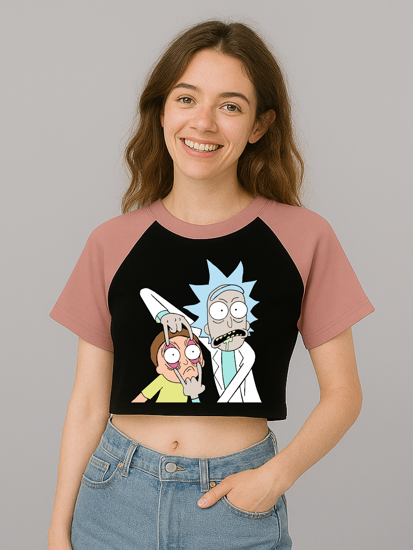 CROP TOP RICK AND MORTY