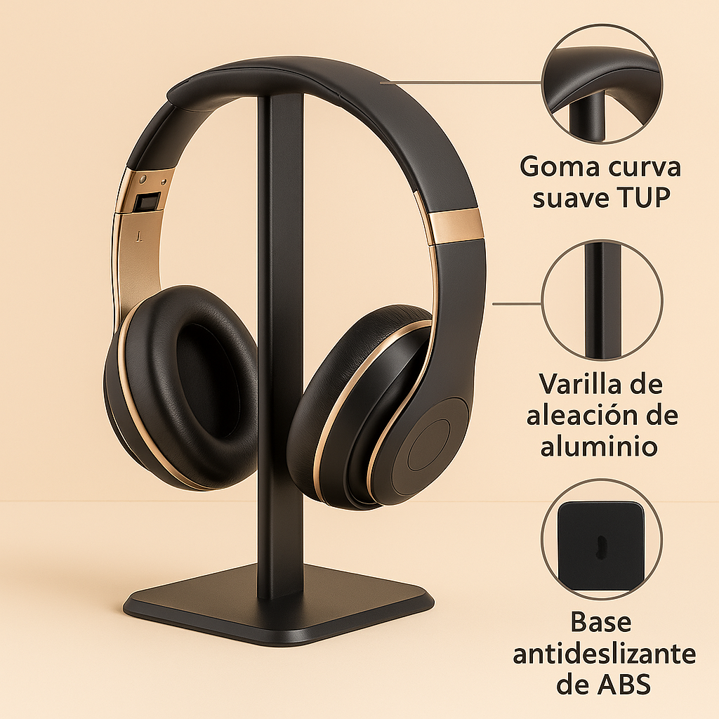 SOPORTE BASE PARA AUDIFONOS