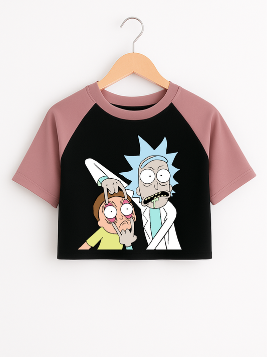 CROP TOP RICK AND MORTY