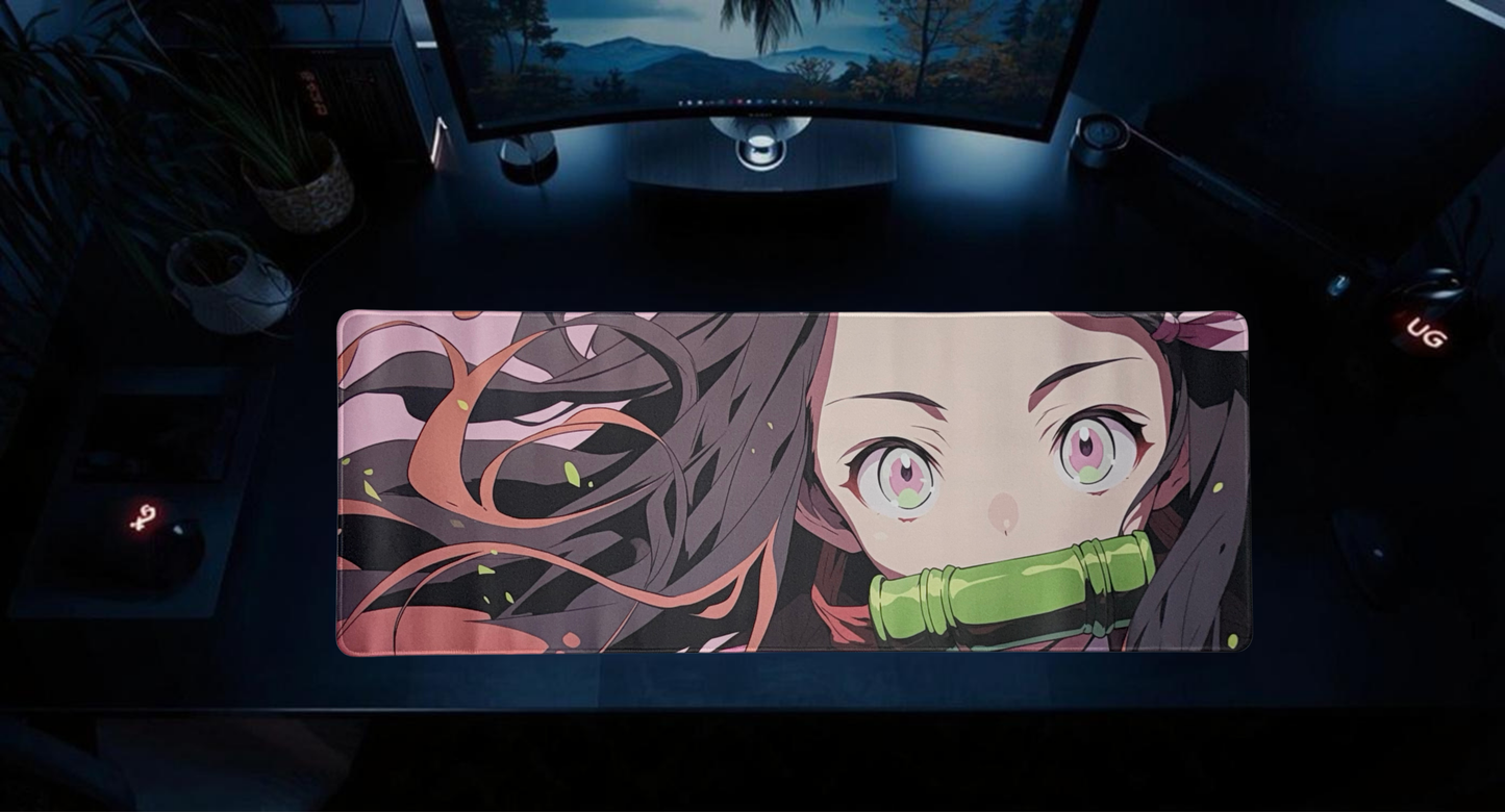 MOUSE PAD GAMER NEZUKO DEMON SLAYER XXL 30X80 CM