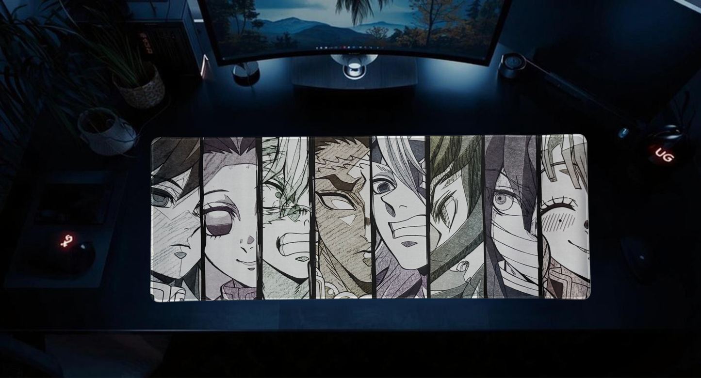 MOUSE PAD GAMER PILARES DEMON SLAYER XXL 80X30CM