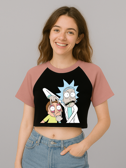 CROP TOP RICK AND MORTY