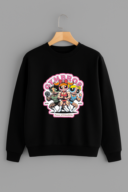 SWEATER GYM BRO CHICAS SUPER PODEROSAS
