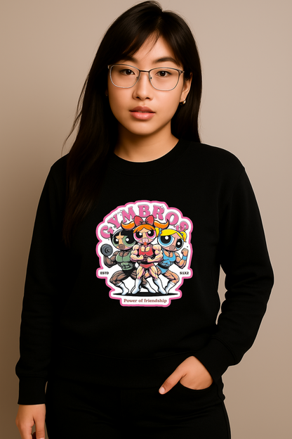 SWEATER GYM BRO CHICAS SUPER PODEROSAS