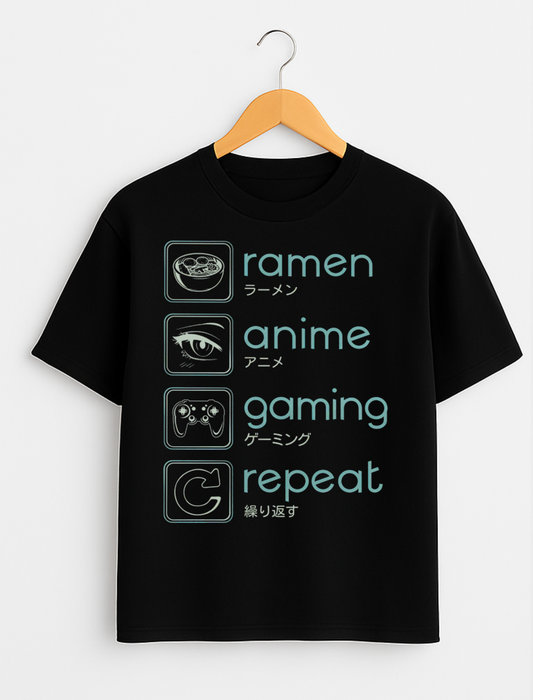 CAMISETA ANIME AND REPEAT